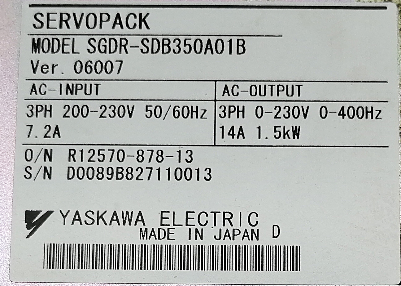安川驅動器SGDR-SDB350A01B 安川驅動器SGDR-SDB350A01B