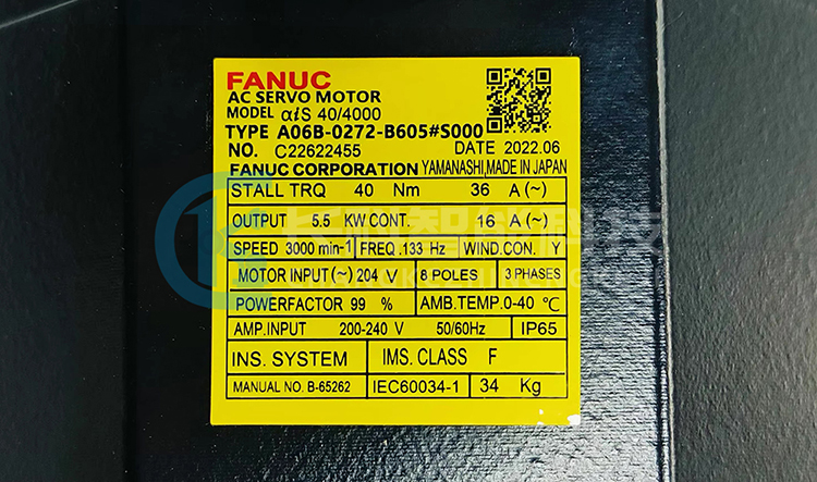 發(fā)那科伺服電機A06B-0272-B605#S000 發(fā)那科伺服電機A06B-0272-B605#S000